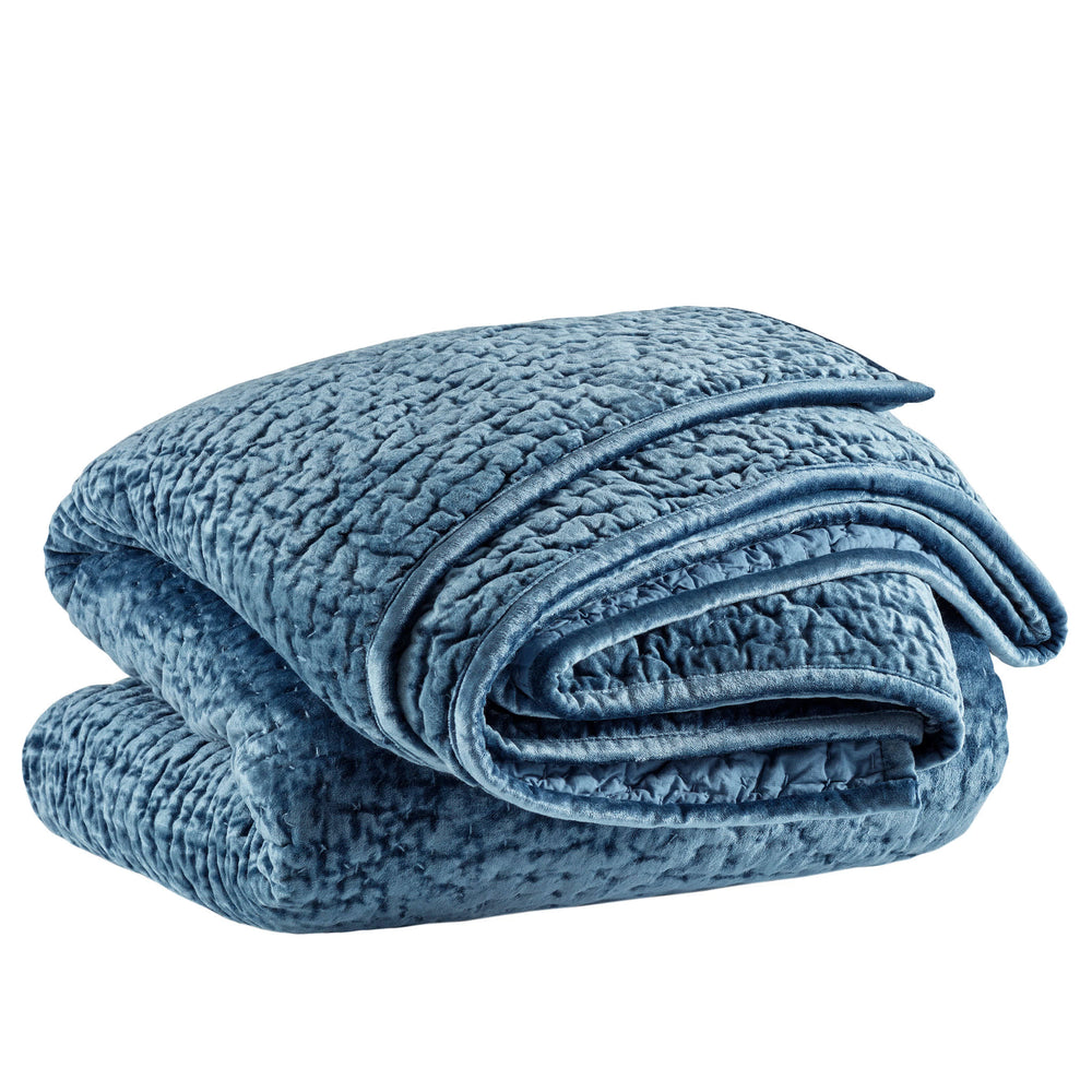 Parisienne Velvet Quilt | Slate