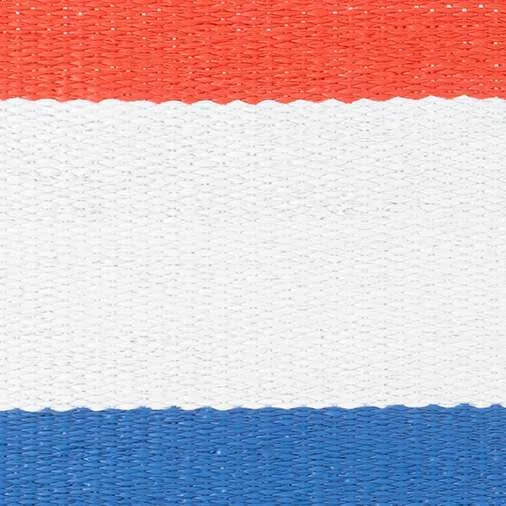 Perry Stripe Handwoven Indoor/Outdoor Rug Swatch | Blue