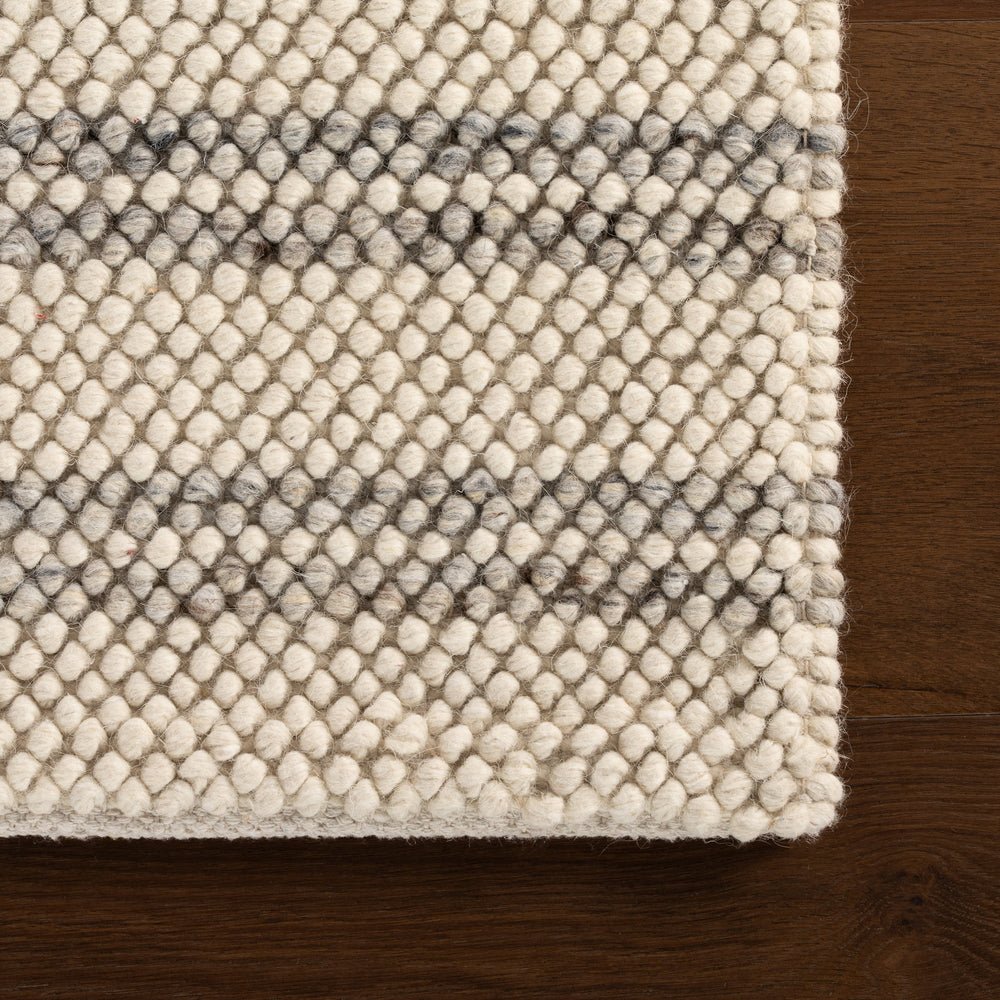 Venit Modern Striped Farmhouse Rug | Beige