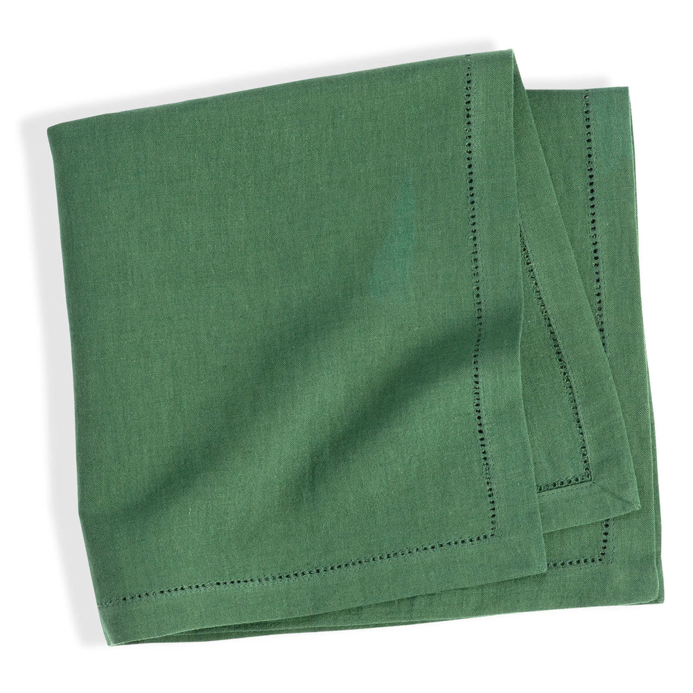 Haven Hemstitch Napkin Set of 4 | Evergreen