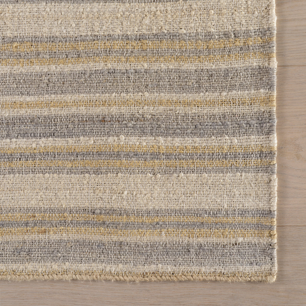 Marn Striped Handmade Jute Rug | Sand