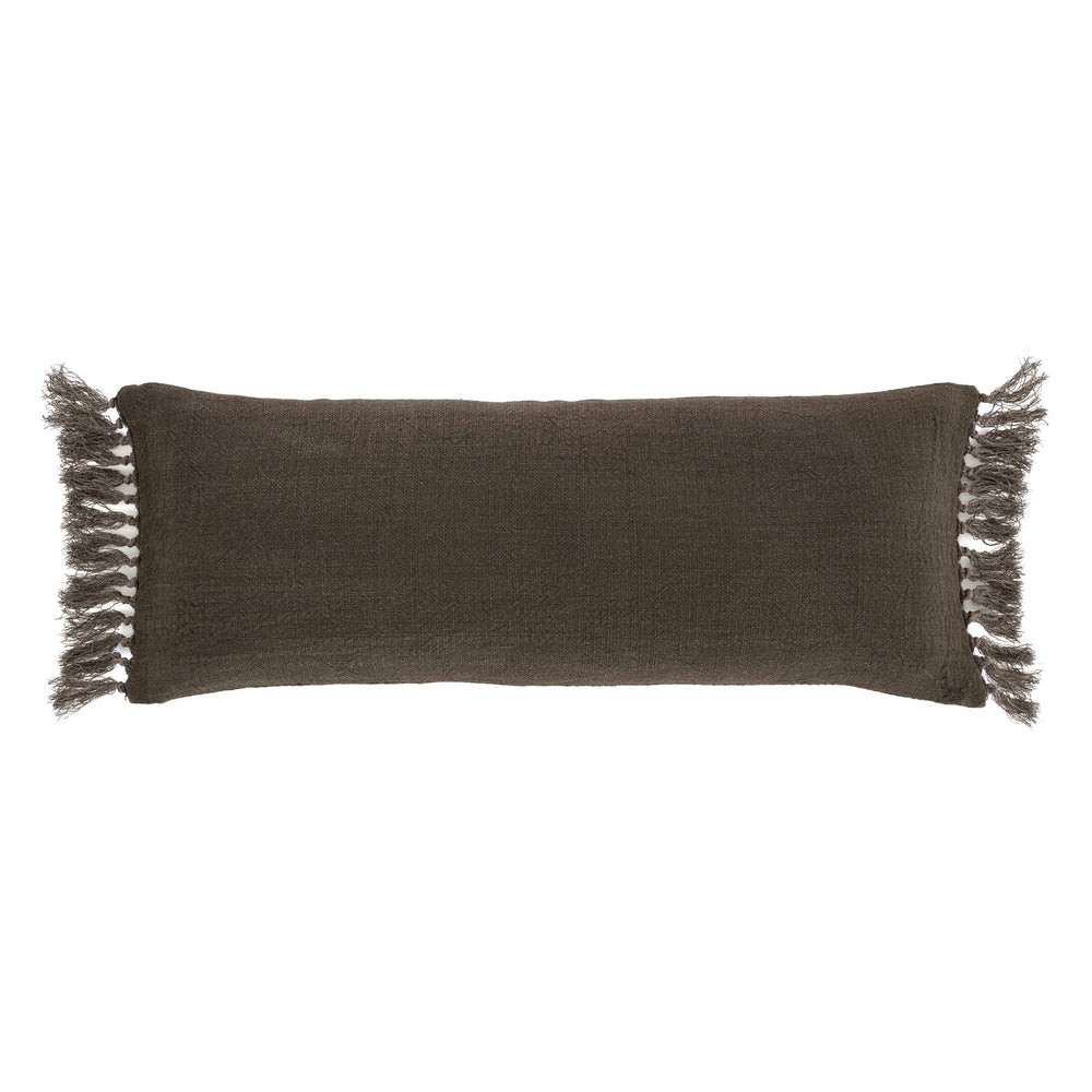 Evelyn Linen Decorative Pillow Cover | Mushroom