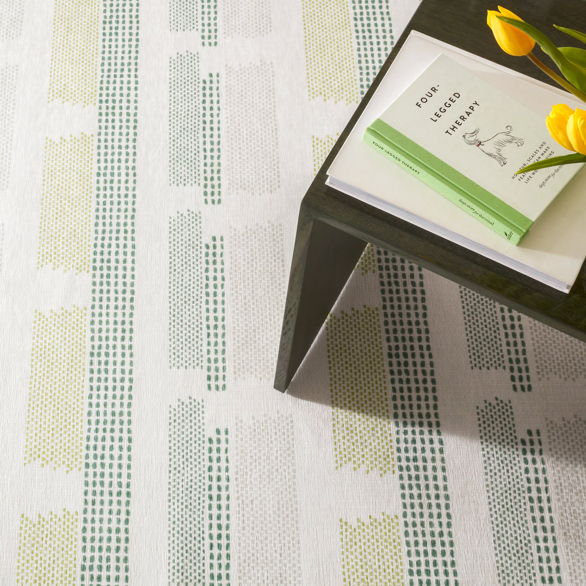 Tread Lightly Machine Washable Rug | Green – Annie Selke