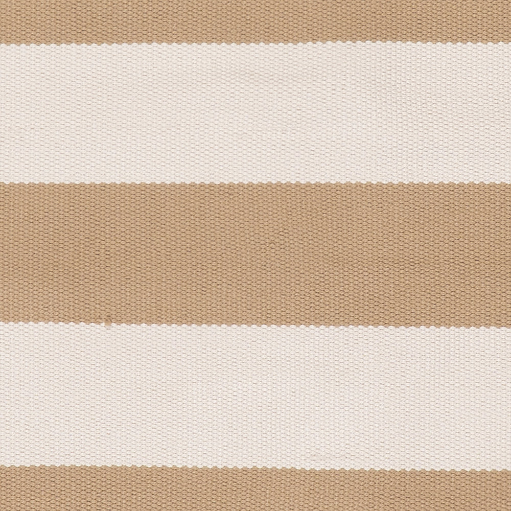 Banks Stripe Handwoven Indoor/Outdoor Rug Swatch | Khaki