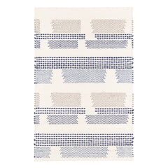 Tread Lightly Handwoven Cotton Rug | Navy