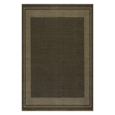 Canon Bordered Wool Rug by Nate Berkus | Green