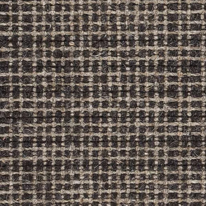 Checkers Woven Wool Custom With Attached Rug Pad Rug Swatch | Shale