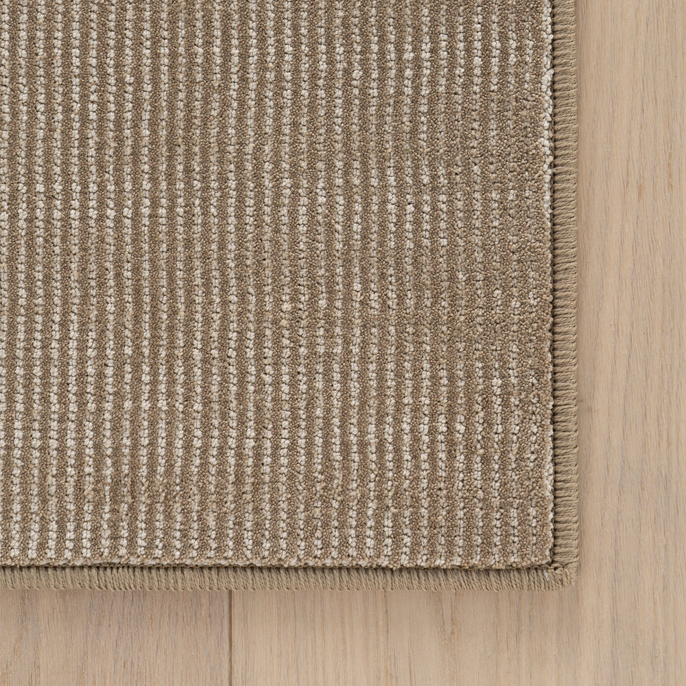 Delphine Textured Indoor/Outdoor Custom Rug | Brown