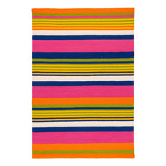 Sunny Stripe Handwoven Indoor/Outdoor Rug | Multi