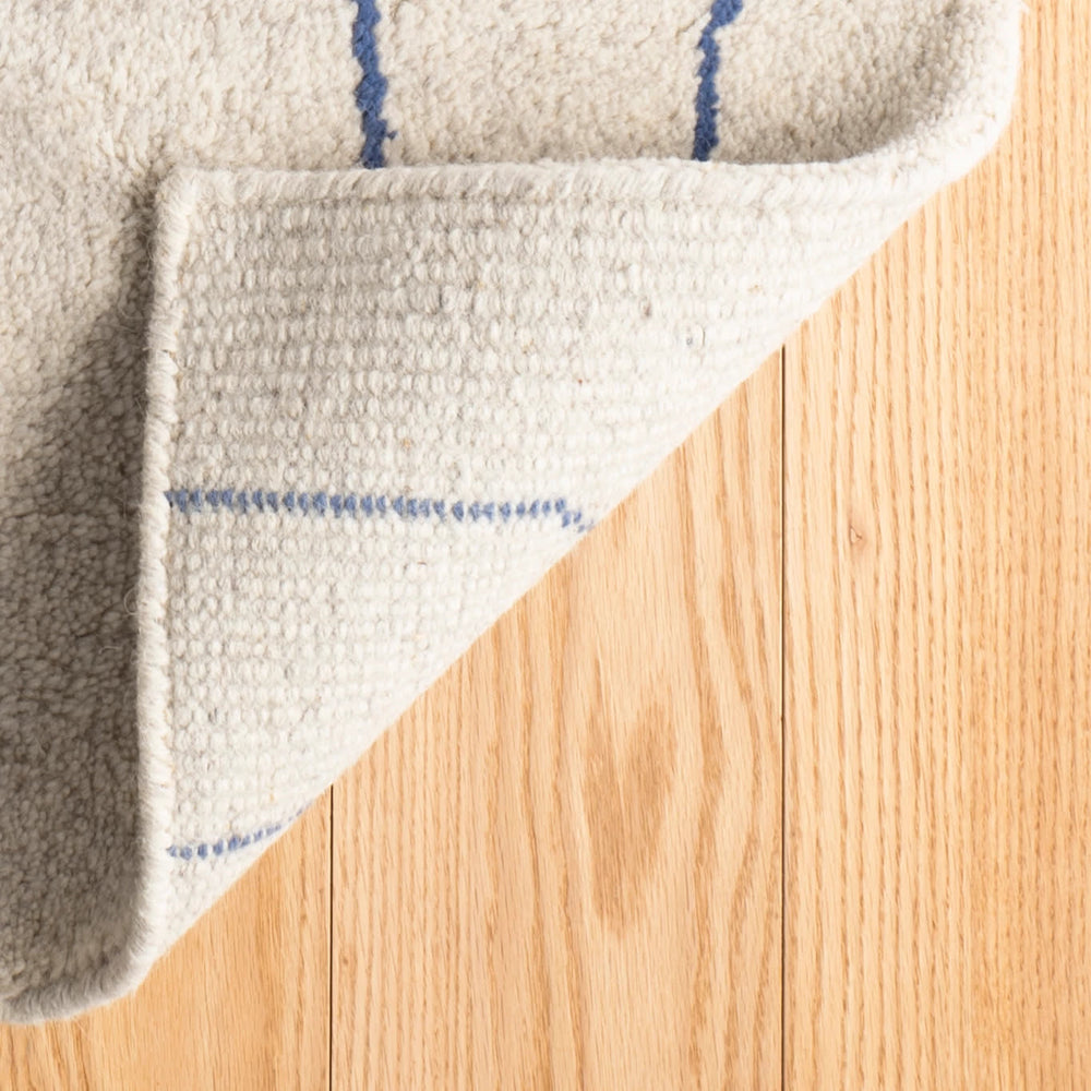 Massena Hand Knotted Wool Rug | Blue