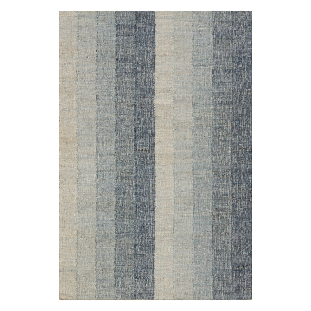 Tayo Modern Striped Indoor Rug | Blue