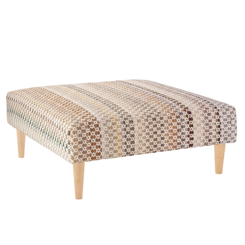 Poppy Rug Ottoman | Natural