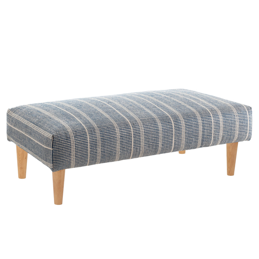 Samson PET Custom Rug Ottoman | Navy