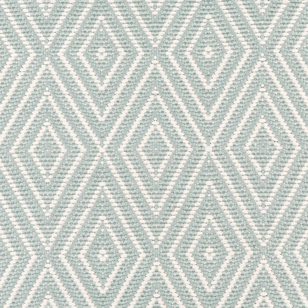 Diamond Handwoven Indoor/Outdoor Rug Swatch | Light Blue/Ivory