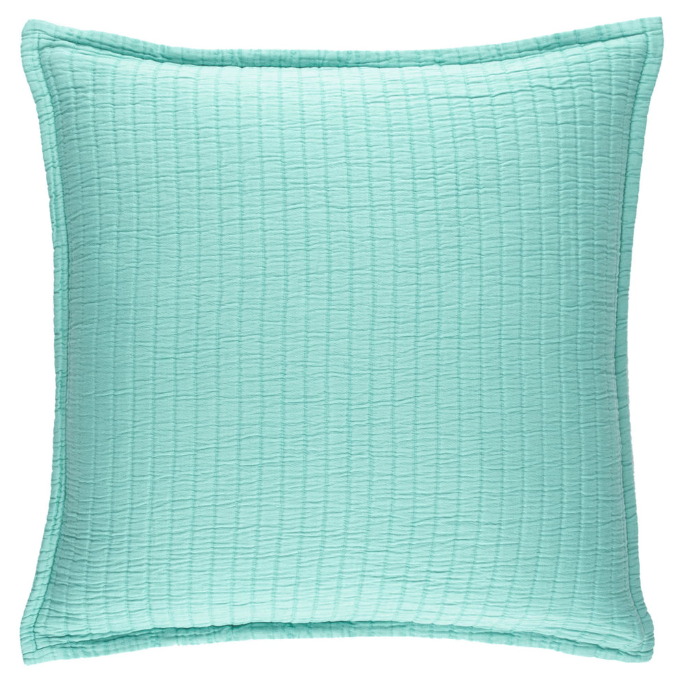 Boyfriend Matelasse Sham | Soft Turquoise