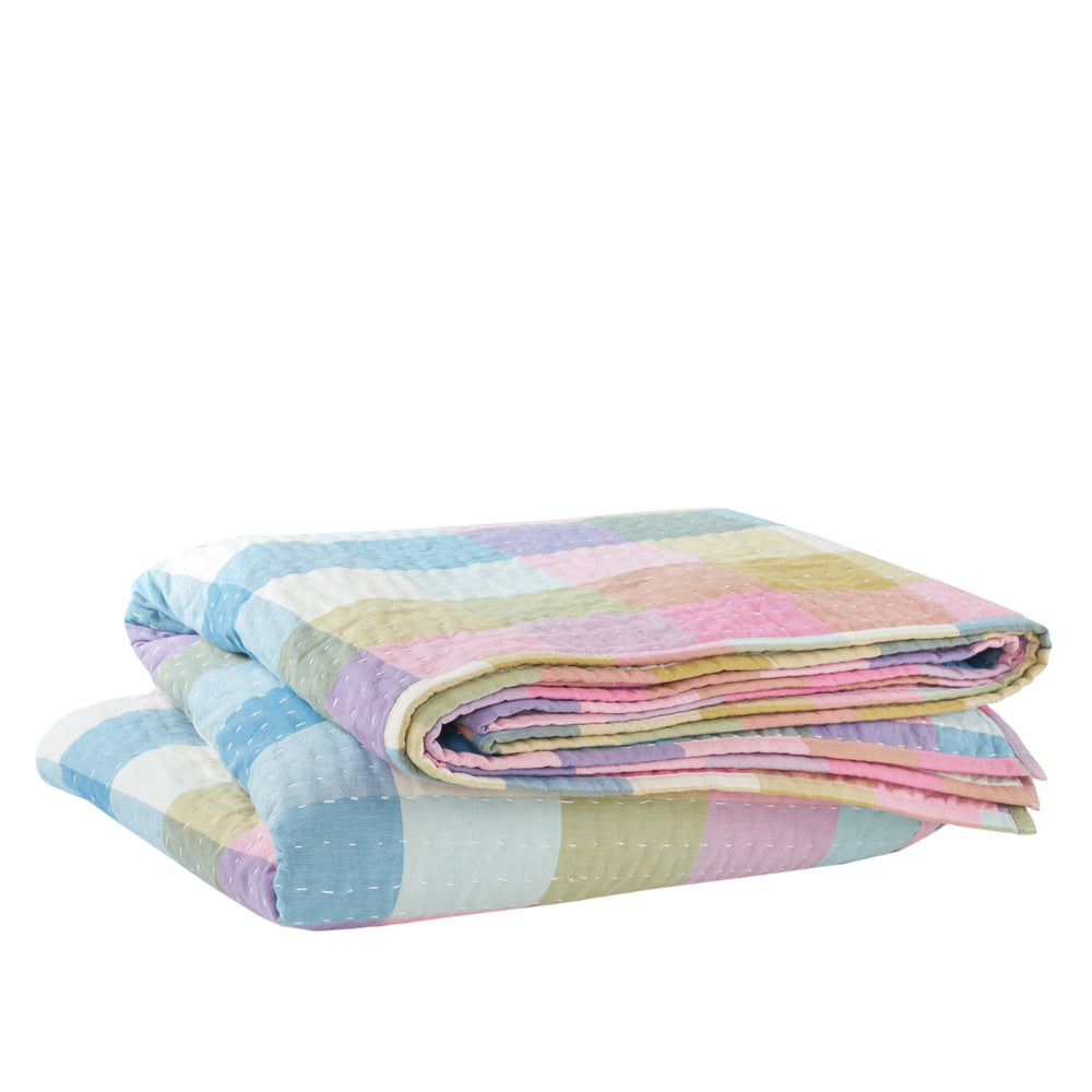 Charlette Plaid Coverlet | Multi