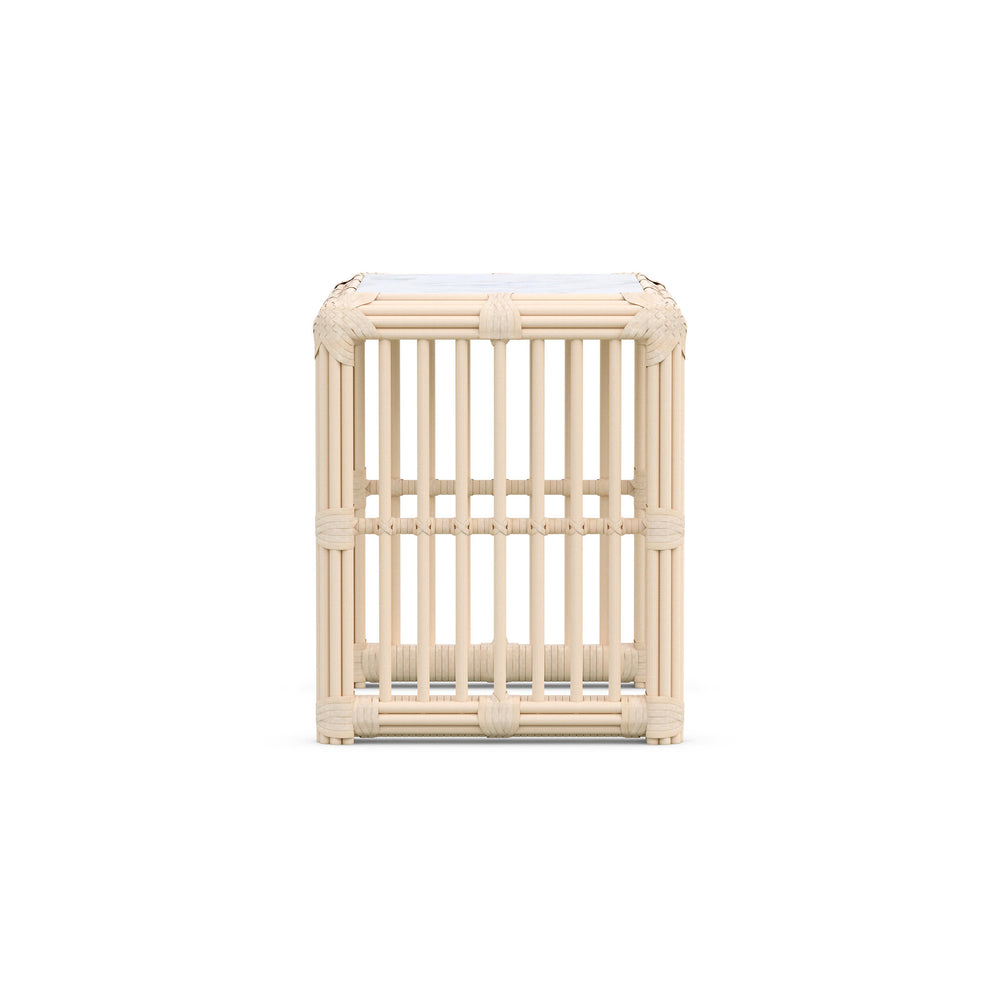 Beauvoir Outdoor Side Table | Ivory