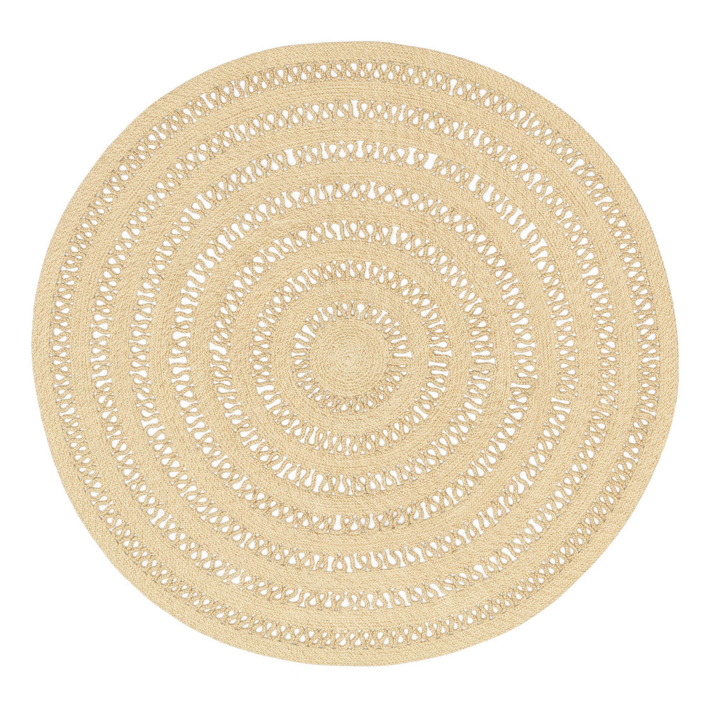 Bowline Handwoven Indoor/Outdoor Round Rug | Natural