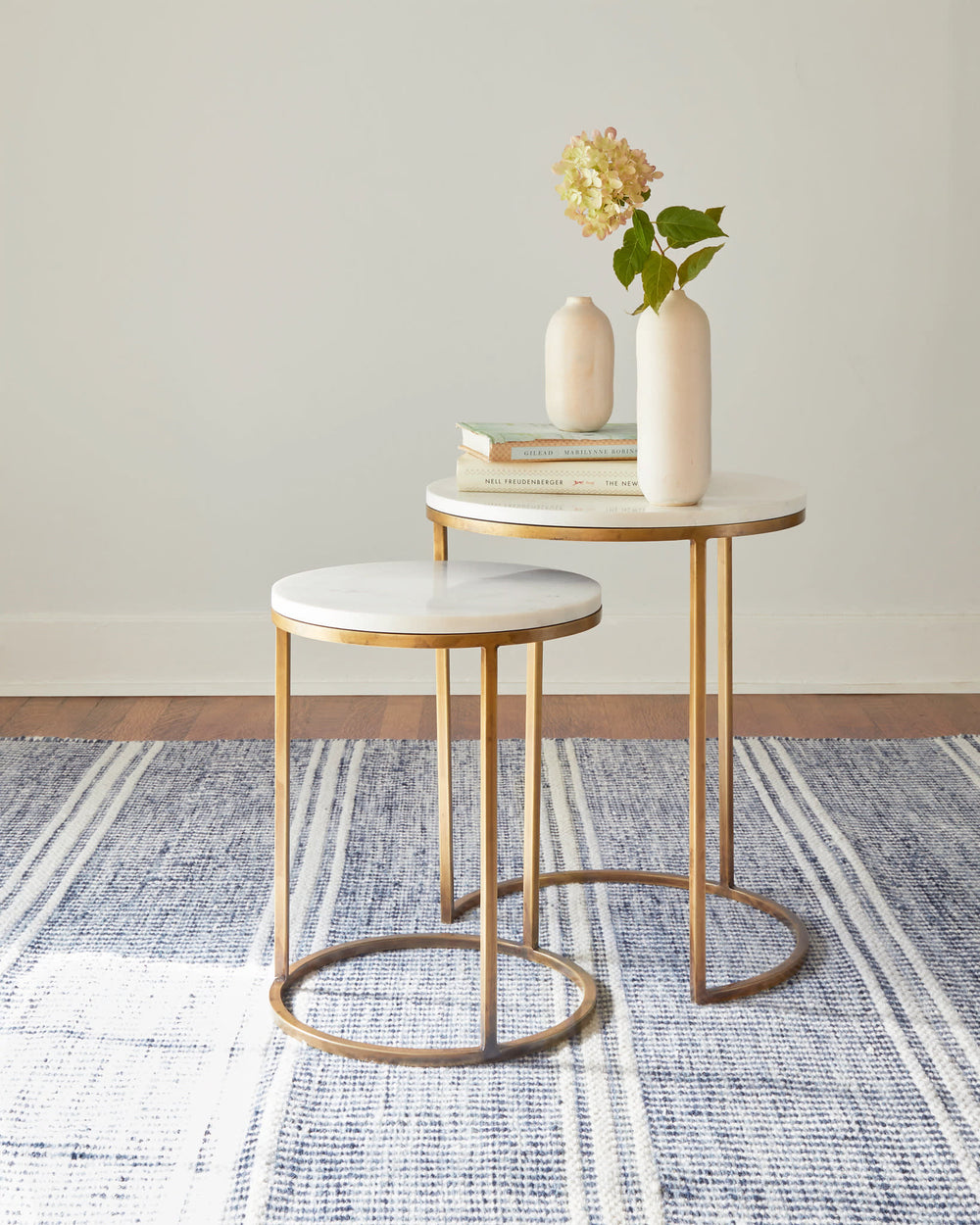 Malta Handwoven Wool Rug | Blue