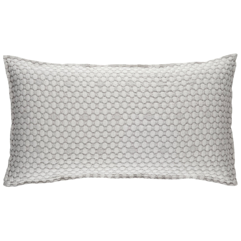 Lodi Matelasse Sham | Silver