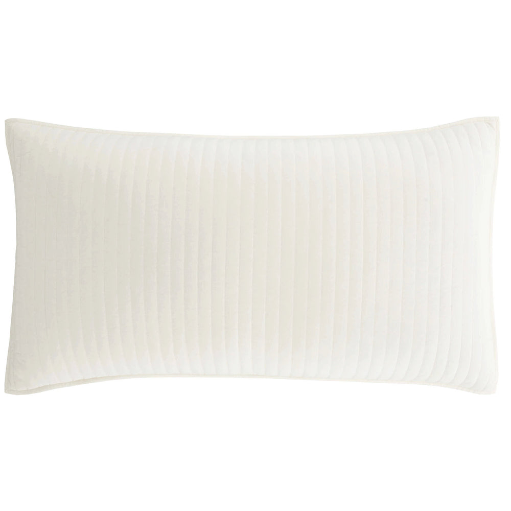 Cozy Cotton Quilted Sham | Ivory
