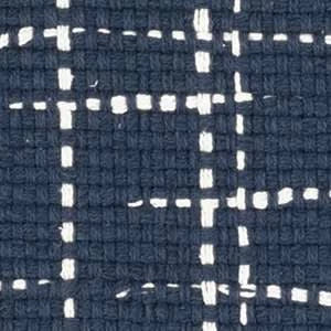 Bluffton Handwoven Cotton Rug Swatch | Navy