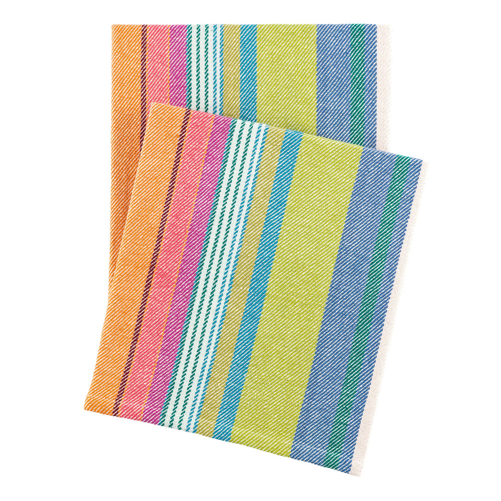 Mellie Stripe Woven Cotton Throw | Multi