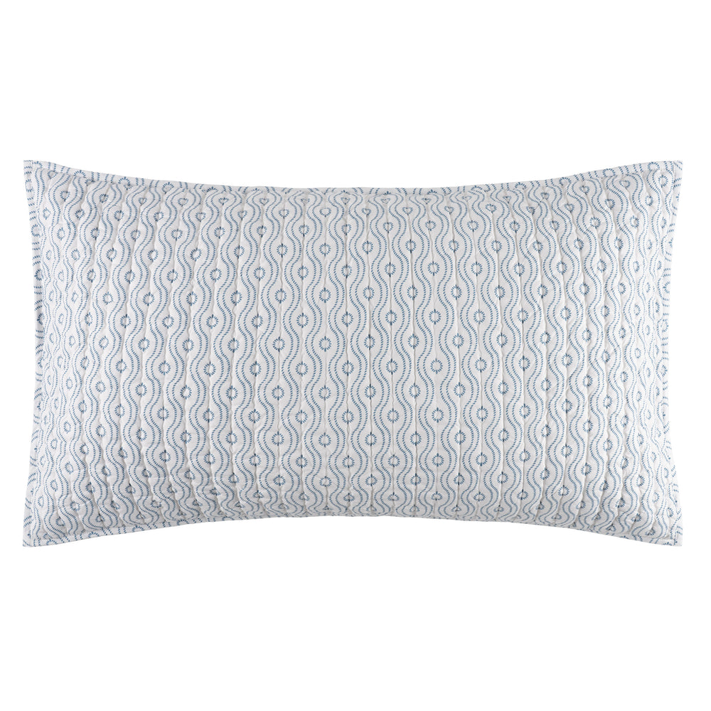 Amelia Quilted Sham | Blue