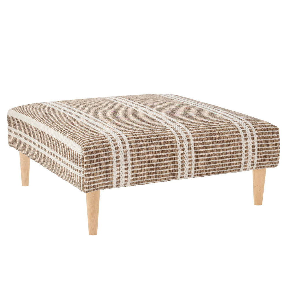 Malta Rug Ottoman | Natural