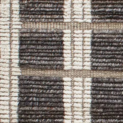 Tory Hand Knotted Wool Rug Swatch | Grey/Ivory