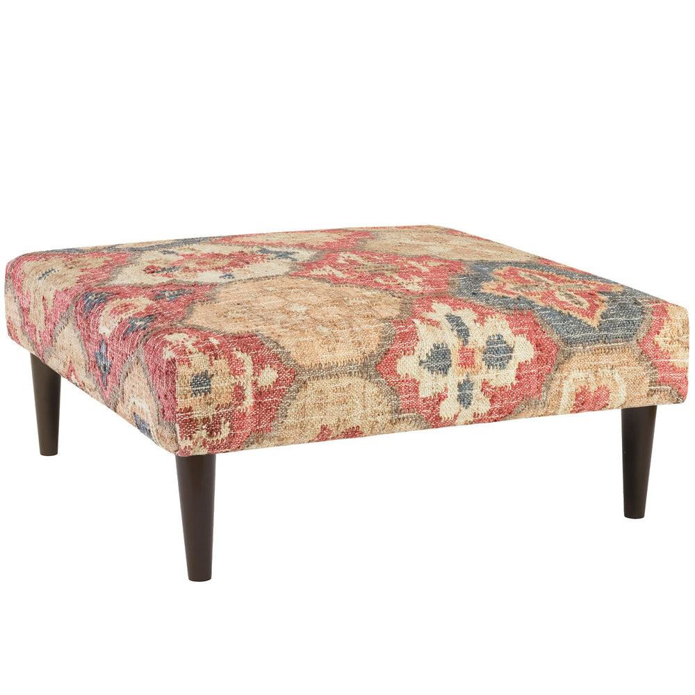 Pali Custom Rug Ottoman | Multi