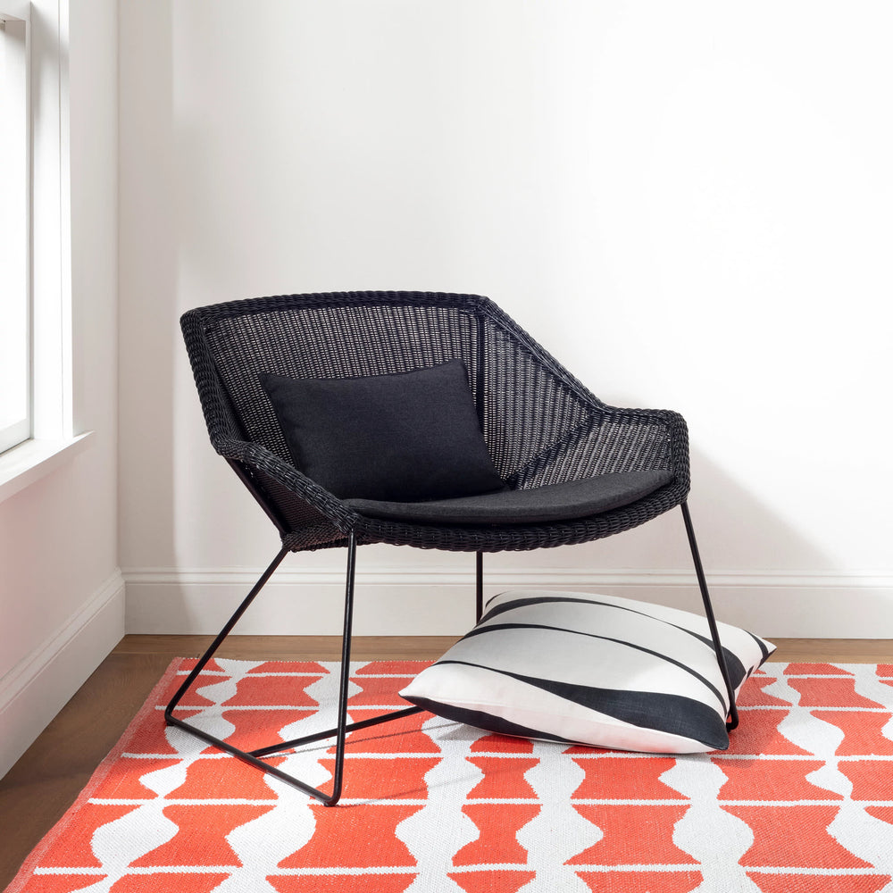 Circuit Handwoven Indoor/Outdoor Rug | Tangerine