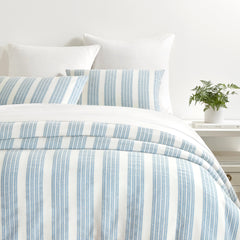 Ditsy Stripe Duvet Cover Set | Blue