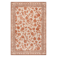 Botanica Hand-Tufted Botanical Wool-Blend Rug | Orange
