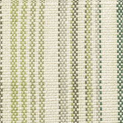 Oslo Stripe Handwoven Cotton Rug Swatch | Green