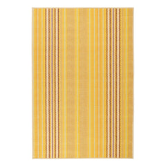 Sunflower Ticking Machine Washable Rug | Yellow