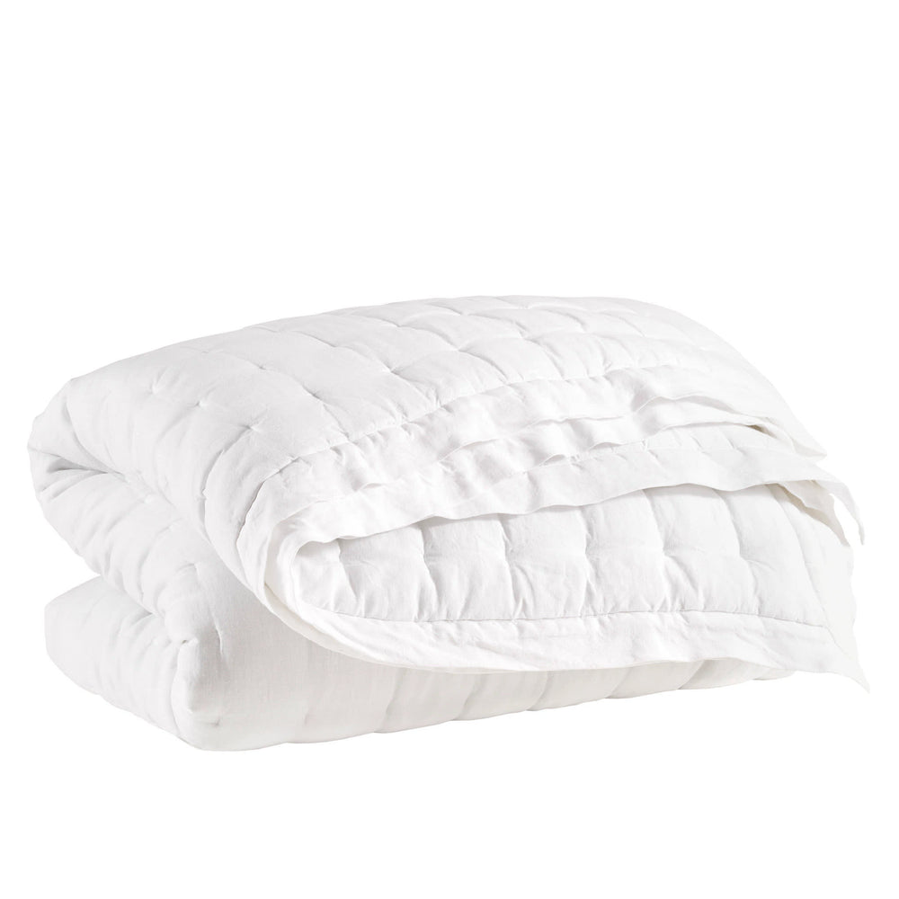 Lush Linen Puff | White