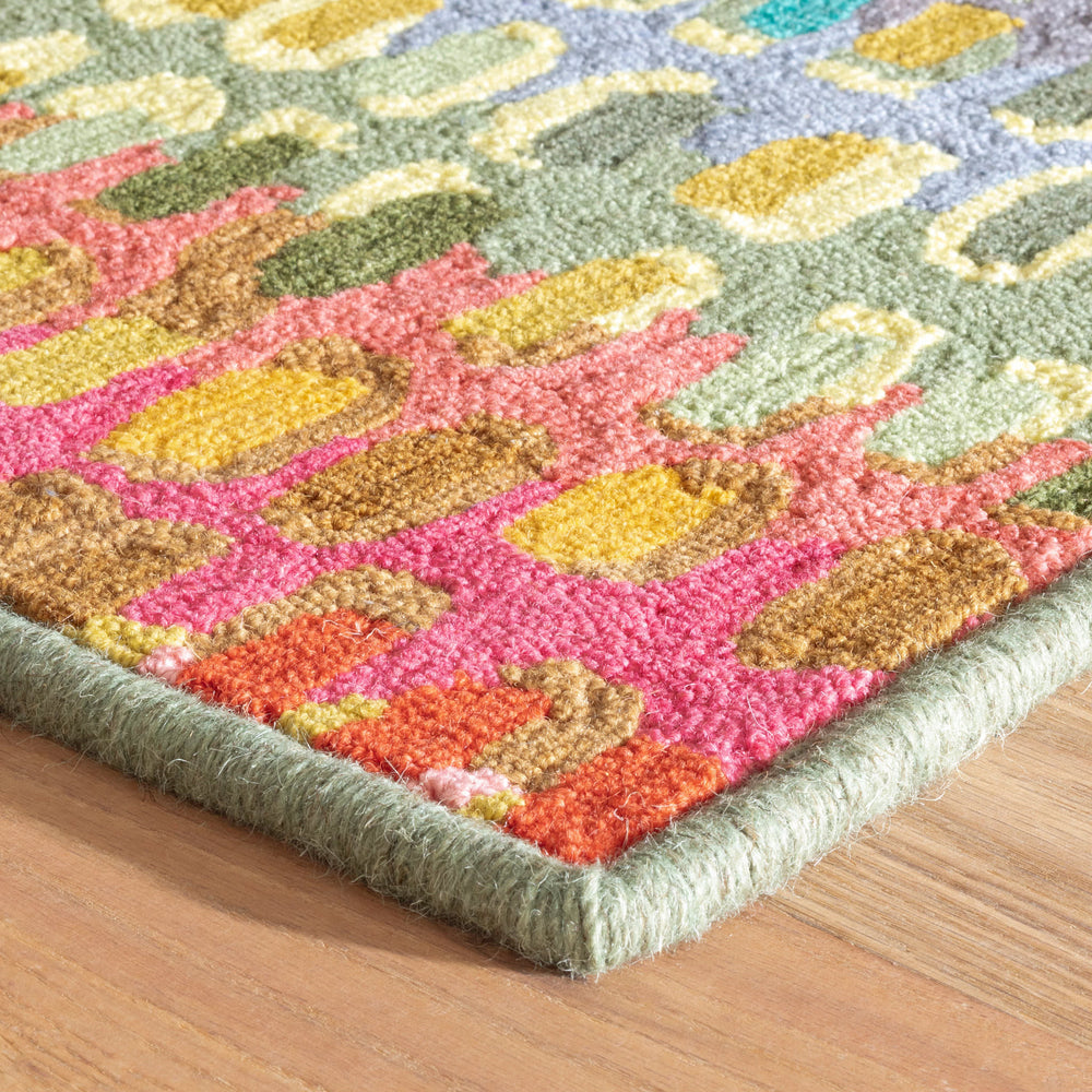 Paint Chip Hand Micro Hooked Wool Custom Rug | Multi