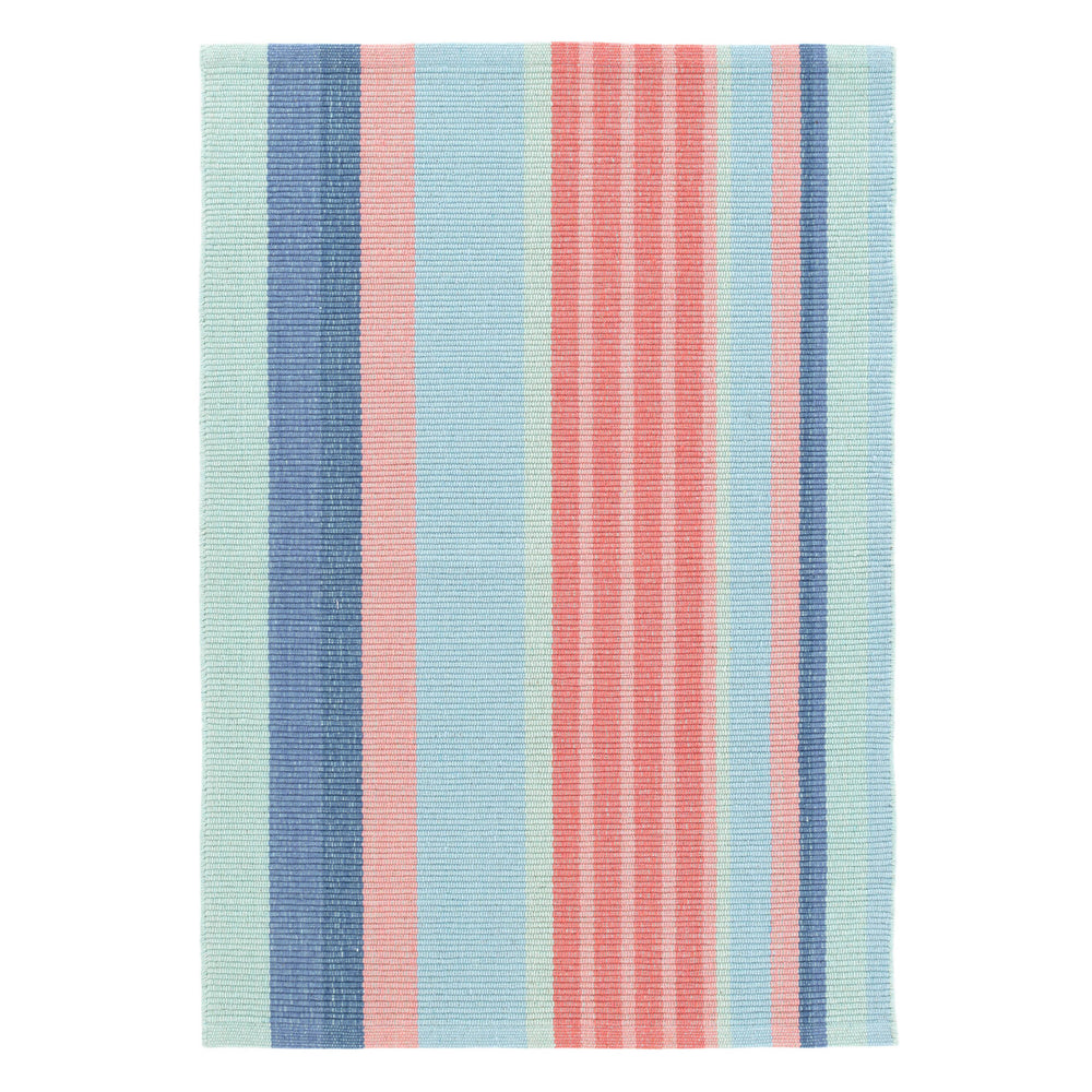 Aruba Stripe Handwoven Cotton Rug | Multi