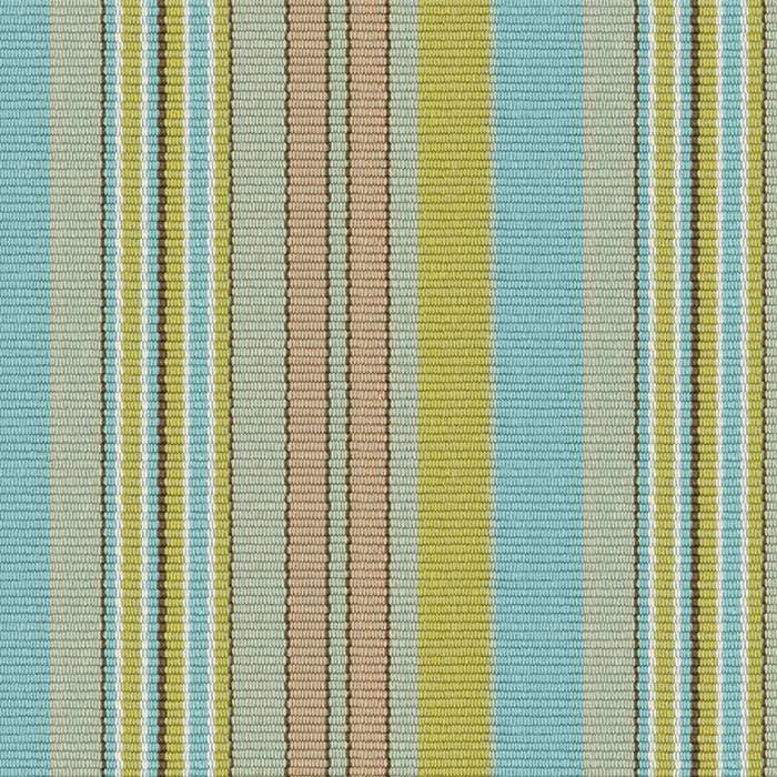 Aquinnah Ticking Machine Washable Rug Swatch | Multi