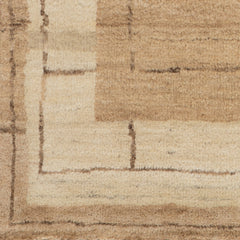 Mela Modern Bordered Rug Swatch | Brown