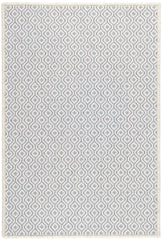 Bayberry Woven Wool Custom Rug Swatch | Ivory/Denim