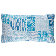 Block Print Patchwork Sham | Blue
