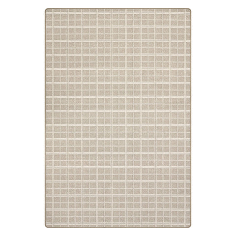 Mallard Plaid Ridged Custom Rug | Oatmeal