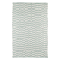 Diamond Handwoven Indoor/Outdoor Rug | Light Blue/Ivory