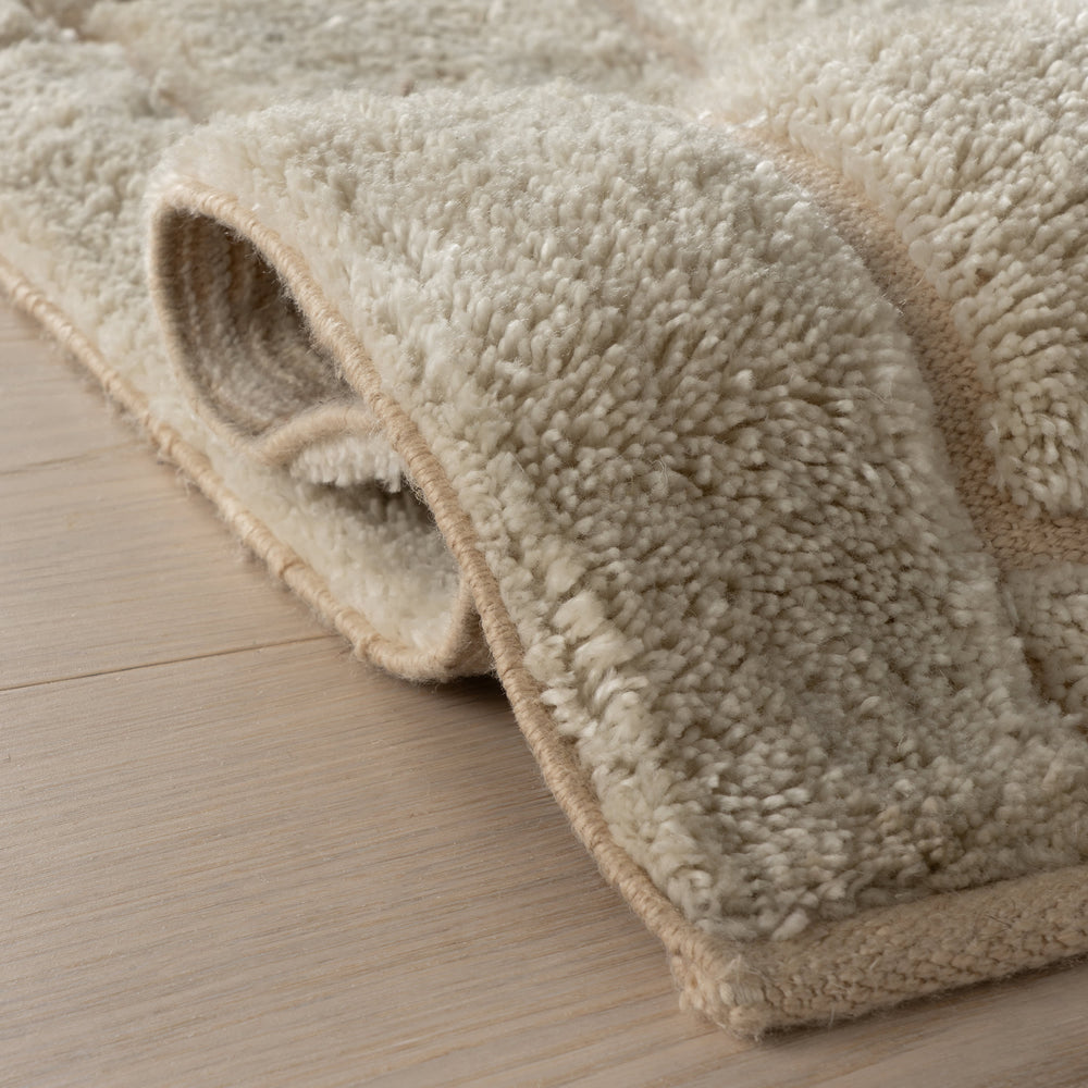 Drela Abstract Bohemian Rug | Ivory