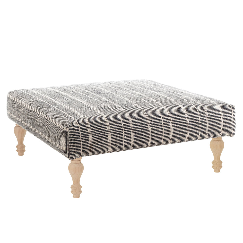 Samson PET Custom Rug Ottoman | Black