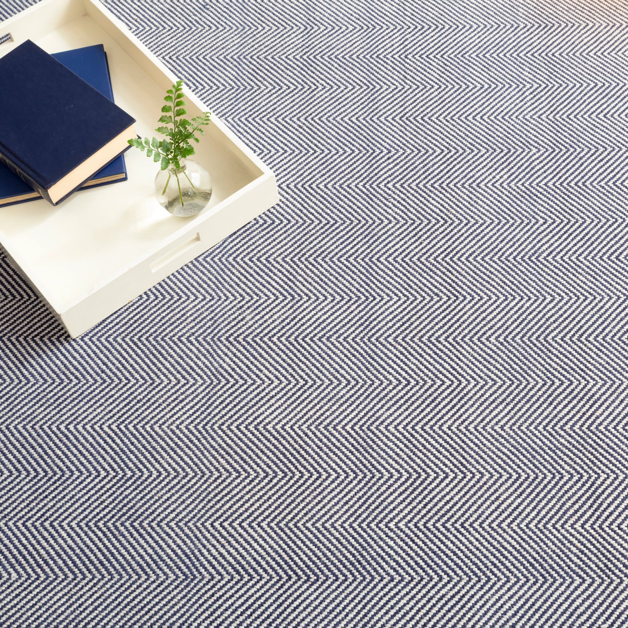 Batiste Woven Wool Custom Rug | Navy – Annie Selke
