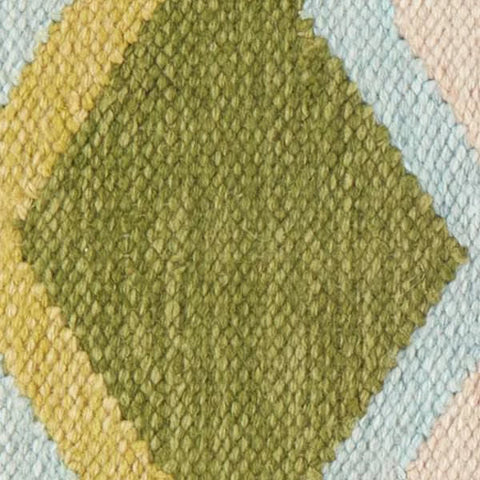Safety Net Handwoven Indoor/Outdoor Rug Swatch | Green