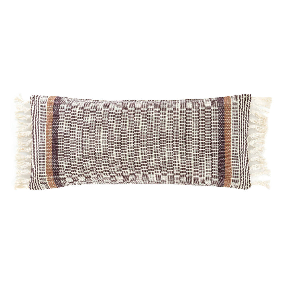 Xavier Stripe Decorative Pillow Cover | Brown